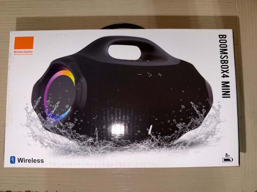 GenAi Boombox4 Mini Portable Wireless Speaker with RGB LED Lights